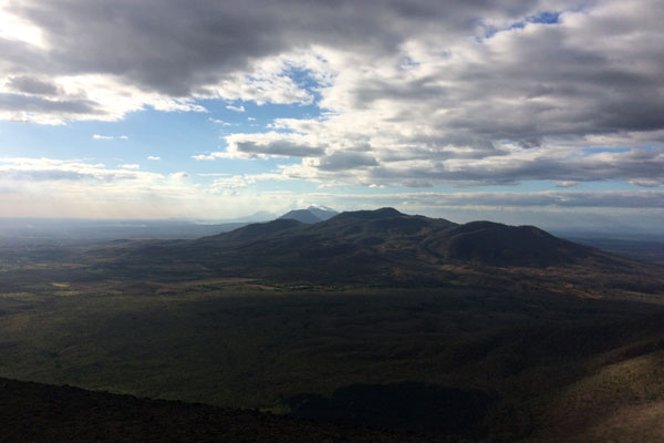 Vulkan Surfen Cerro Negro Ausblick